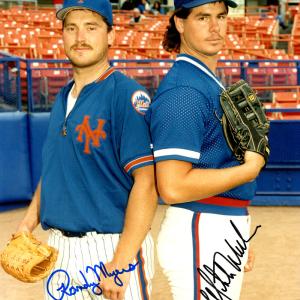 RANDY MYERS & MITCH WILLIAMS AUTOGRAPHED SIGNED 8X10 PHOTO BECKETT BAS 149532 Free Shipping Original