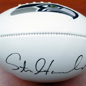 STEVEN HAUSCHKA AUTOGRAPHED SIGNED SEAHAWKS WHITE LOGO FOOTBALL MCS HOLO 112614 Clearance Cheapest Pice