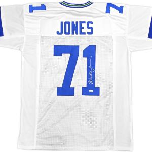 SEATTLE SEAHAWKS WALTER JONES AUTOGRAPHED SIGNED WHITE JERSEY JSA STOCK #234533 Outlet 100% Authentic