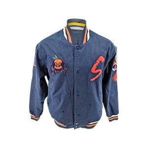 RARE Vintage Nike Syracuse Orangemen Jacket XL Letterman style Navy Orange Buy Cheap Latest