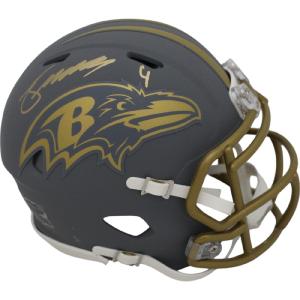 Zay Flowers Autographed Baltimore Ravens Slate Mini Helmet Beckett 47995 Sale Browse