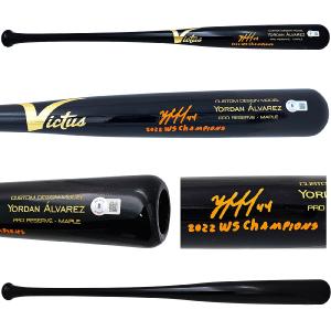 YORDAN ALVAREZ AUTOGRAPHED VICTUS GAME MODEL BAT ASTROS 2022 WS CHAMPS BECKETT Authentic Online