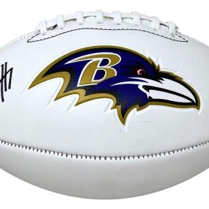 Rashod Bateman Signed Baltimore Ravens Logo Football BAS Official Site Cheap Online