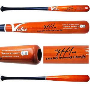 YORDAN ALVAREZ AUTOGRAPHED VICTUS GAME MODEL BAT ASTROS WS WINNING HR BECKETT Cheap Lowest Pice