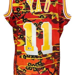 Yao Ming Signed Houston Rockets 2004-05 M&N Hardwood Classics Jersey BAS Discount 2025 Newest