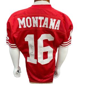 Joe Montana 49ers Signed Pro Line Wilson Authentic On Field Jersey UDA COA Sz 46 Cheap Sale Tumblr