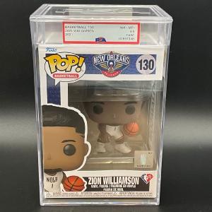Zion Williamson Encapsulated Funko Pop #130 PSA NM-MT 8.5 FASC Pelicans In China Cheap Pice