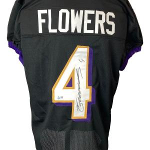 Zay Flowers Baltimore Signed Black Pro-Cut Football Jersey BAS Clearance Sast