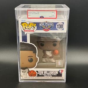 Zion Williamson Encapsulated Funko Pop #130 PSA NM-MT 9 FASC Pelicans Free Shipping Wholesale Pice
