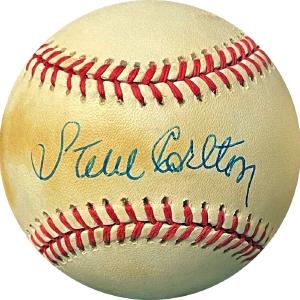 Steve Carlton signed RONL Rawlings Official National League Baseball toned Online Online Outlet Sale