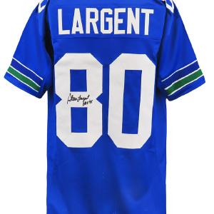 Steve Largent SEAHAWKS Signed Blue Custom Jersey w/HOF'95 - SS Cheap Sale Online