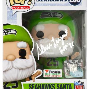 Steve Largent Signed Seahawks SANTA Funko Pop Doll #280 w/HOF'95 - (SS COA) Buy Cheap How Much