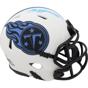 Will Levis Autographed/Signed Tennessee Titans Lunar Mini Helmet FAN 48355 Buy Cheap Best