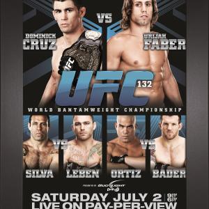 UFC 132: Cruz vs Faber Replica Mini Framed Event Poster Online Online Clearance