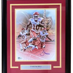 Tyreek Hill Signed Framed 11x14 Kansas City Chiefs Collage Photo BAS Get Authentic Sale Online