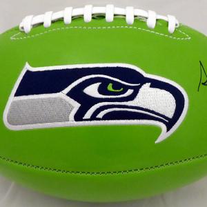 STEVE LARGENT AUTOGRAPHED SEAHAWKS GREEN LOGO FOOTBALL "HOF 95" MCS HOLO 161482 In China Cheap Online