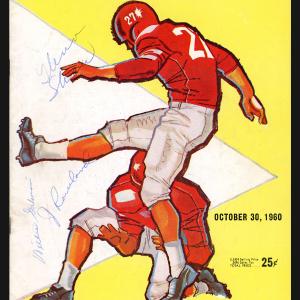 Willie Galimore & Others Autographed 8x10.5 Program Bears Died 1964 JSA SS36814 Newest For Sale