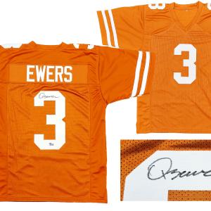 TEXAS LONGHORNS QUINN EWERS AUTOGRAPHED ORANGE JERSEY BECKETT BAS QR 201711 Cheap Wide Range Of