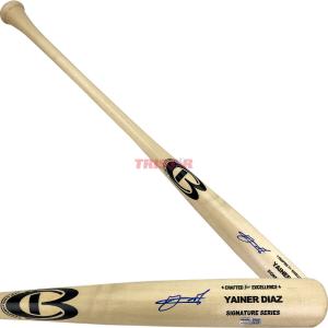 Yainer Diaz Signed Autographed Cooperstown Signature Model Bat TRISTAR Outlet View