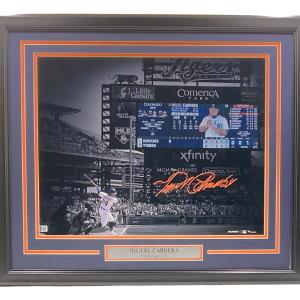 Miguel Cabrera Signed Framed 16x20 Detroit Tigers Scoreboard Photo BAS Cheap Sale Fashionable