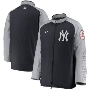 Men's Nike Yankees Navy & Grey Authentic Collection Dugout Full-Zip Jacket Original Online