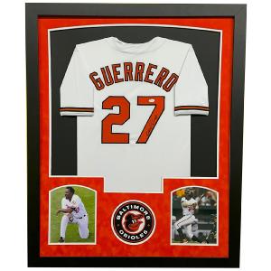 Vladimir Guerrero Jr Signed Toronto White Custom Double-Suede Framed baseball Je Deals Cheap Pice