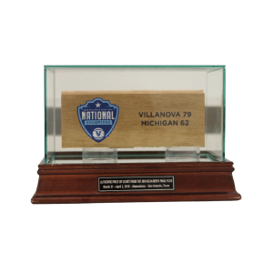 Villanova University 2x6 Authentic Piece of 2018 Men's Final Four Basketball Court w/ Logo in Glass Display Case Best Place To Buy