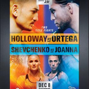 UFC 231: Holloway vs Ortega Replica Mini Framed 9x13 Event Poster Free Shipping Factory Outlet