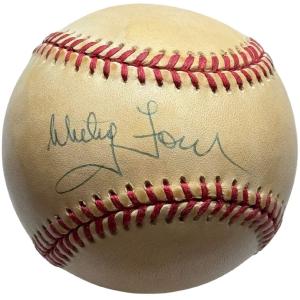 Whitey Ford Autographed Official American League Baseball (JSA) Fashion Style For Sale