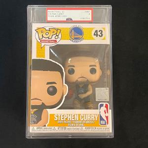 Stephen Curry Encapsulated Funko Pop #43 PSA NM-MT 9 Warriors Finishline Sale Online