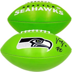 UCHENNA NWOSU AUTOGRAPHED SEATTLE SEAHAWKS GREEN LOGO FOOTBALL MCS HOLO 211035 Cheap Sale Pictures