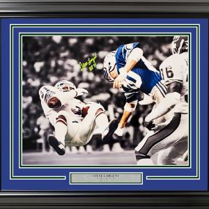 STEVE LARGENT AUTOGRAPHED FRAMED 16X20 PHOTO SEAHAWKS "HOF 95" MCS HOLO 212653 Clearance Hot Sale