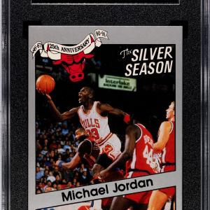 Michael Jordan 1990-1991 Star Equal The Silver Season Card #1- SGC Graded 8.5 NM Cheap For Cheap