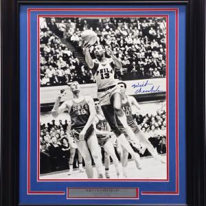 Wilt Chamberlain Autographed Framed 16x20 Photo Philadelphia 76ers JSA #Y36288 Low Pice For Sale