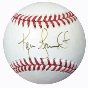 Ken Grundt Autographed Official AL Baseball Boston Red Sox Beckett BAS #B26669 Buy Cheap Discount