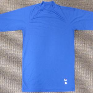 UNSIGNED ICHIRO SUZUKI BLUE SHORT SLEEVE GAME USED UNDER SHIRT IS HOLO 175769 Clearance Official
