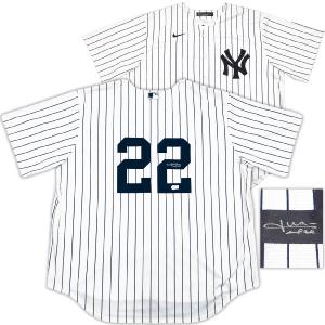 YANKEES JUAN SOTO AUTOGRAPHED WHITE W/ NIKE JERSEY SIZE XXL BECKETT QR 232742 Outlet Clearance Store