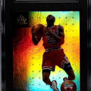 Michael Jordan 2006-07 Upper Deck Reflections Card #14- SGC Graded 8 NM-MT The Cheapest Cheap Online