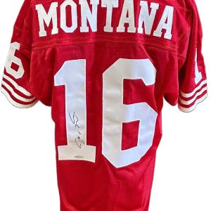 Joe Montana Signed 49ers Pro Line Wilson Authentic Jersey Vintage Auto UDA HOF Free Shipping High Quality