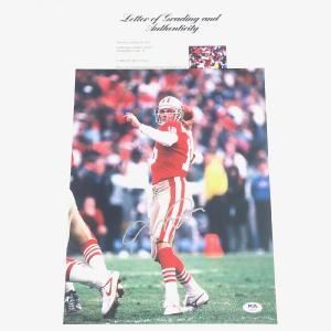 Joe Montana Signed 11x14 photo PSA/DNA Auto Grade 10 LOA 49ers Autographed Sale Original