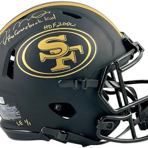 Joe Montana Signed San Francisco 49ers Eclipse Full Size Helmet HOF Comeback Kid Professional Online