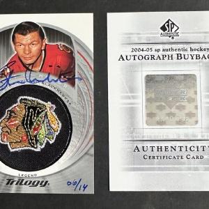 Stan Mikita Blackhawks 2004 /05 Sp Authentic Buyback Patch Auto Mint /14 Trilogy Buy Cheap Nicekicks
