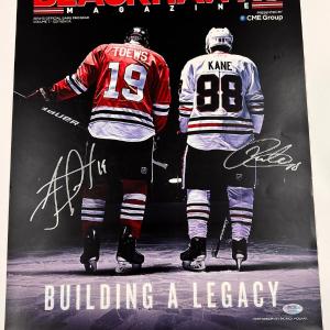 Patrick Kane and Jonathan Toews signed 16x20 photo PSA/DNA Chicago Blackhawks Au Shop For Sale