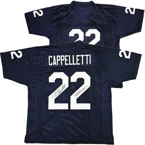 PENN STATE JOHN CAPPELLETTI AUTOGRAPHED BLUE JERSEY "73 HEISMAN" JSA 221329 In China Sale Online
