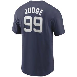 Men's Nike Yankees Navy Aaron Judge Name & Number T-Shirt Store Online