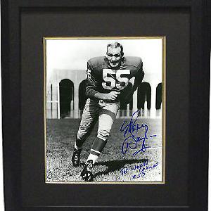 Maxie Baughan signed Eagles 8X10 B&W Photo Custom Framed 1960 World Champs #55 Discount Cheap Online