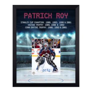 Patrick Roy Signed Colorado Avalanche Stadium Graphic 19x23 Frame Low Cost For Sale