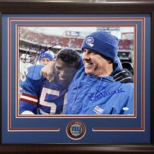 Lawrence Taylor Bill Parcells Signed 16x20 Framed Photo Giants 2 Auto JSA COA Get Authentic