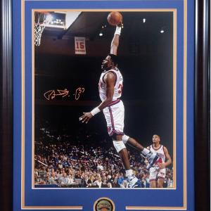 Patrick Ewing Signed Knicks 16x20 Framed Photo Dunk Autograph Steiner HoF Cheap Sale Store