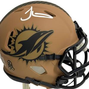 Tyreek Hill Autographed Dolphins Salute To Service Mini Helmet (Beckett) For Sale For Sale